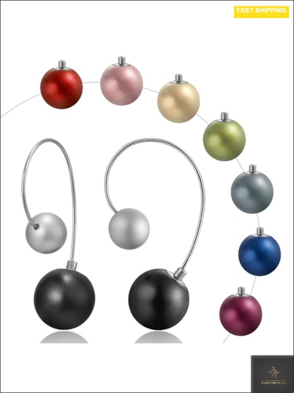 DIY Replaceable Bead Drop Dangle Earrings with Titanium Hooks Hypoallergenic